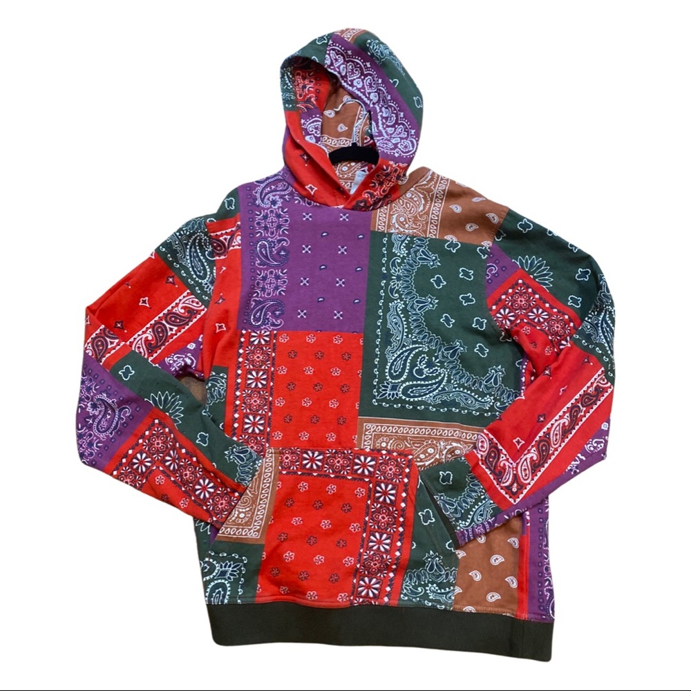 ❌SOLD❌BDG - Urban Outfitters - Bandana hooded Sweatshirt - large